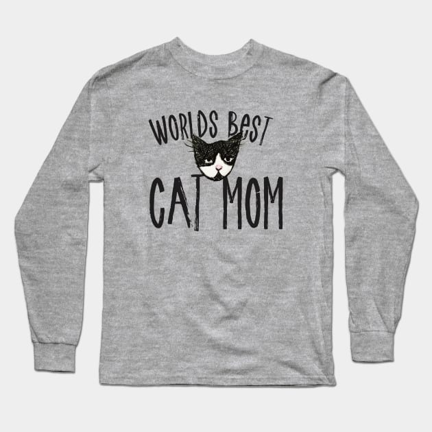 Worlds best cat mom Long Sleeve T-Shirt by bubbsnugg